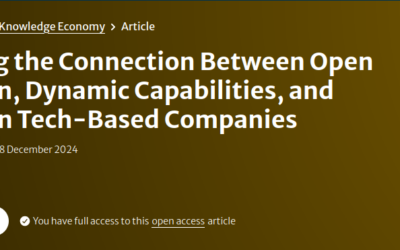 Paper Published in Journal of the Knowledge Economy